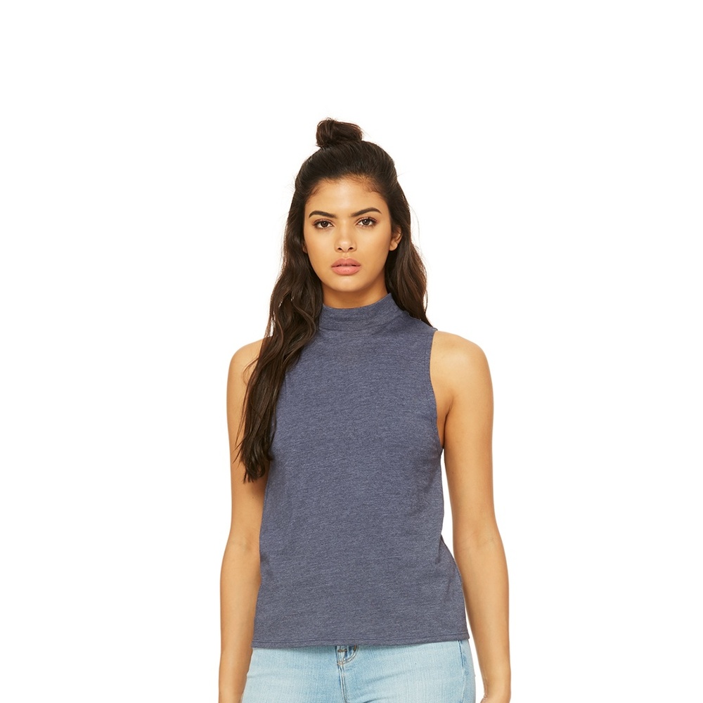 Bella & Canvas Mock Neck Tank Top